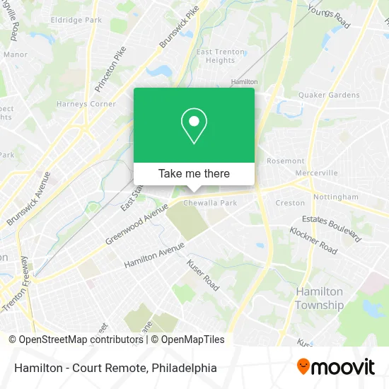 Hamilton - Court Remote map