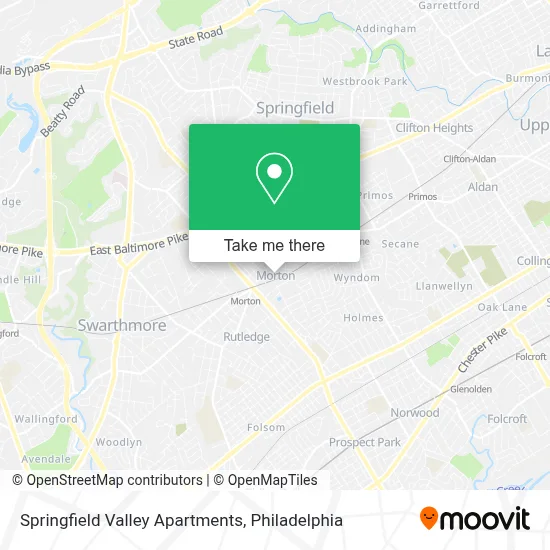 Springfield Valley Apartments map