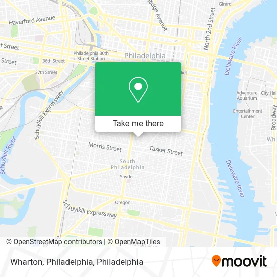 Wharton, Philadelphia map