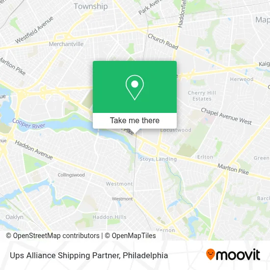 Ups Alliance Shipping Partner map