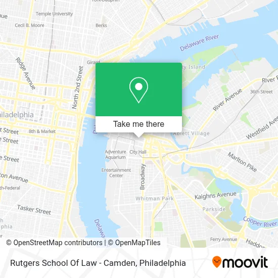 Rutgers School Of Law - Camden map