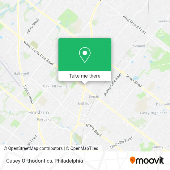 Casey Orthodontics map