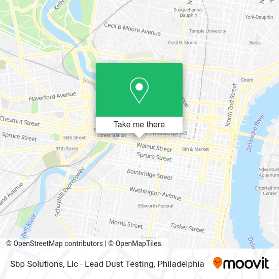 Sbp Solutions, Llc - Lead Dust Testing map