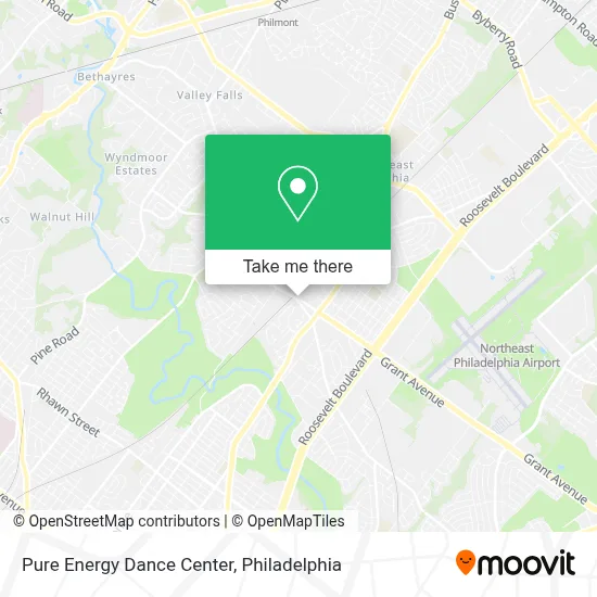 Pure Energy Dance Center map