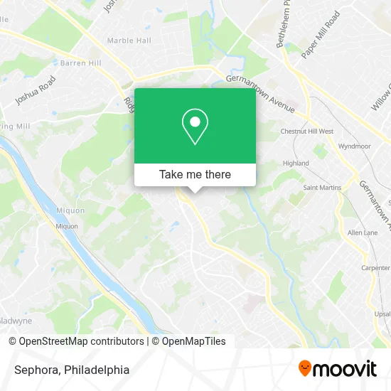 Sephora map
