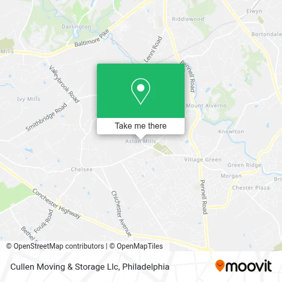 Cullen Moving & Storage Llc map