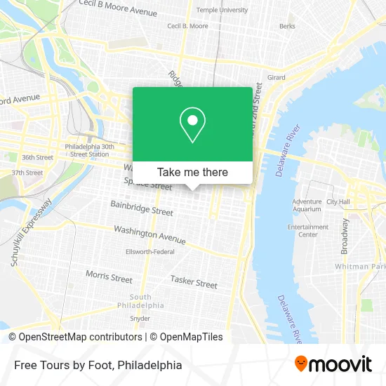 Free Tours by Foot map