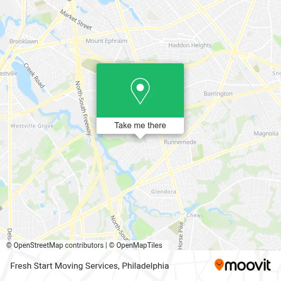 Fresh Start Moving Services map