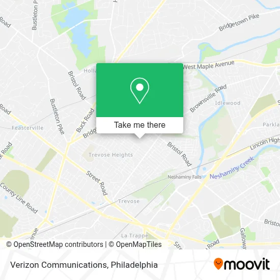 Verizon Communications map
