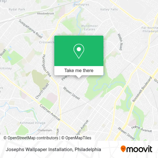 Josephs Wallpaper Installation map