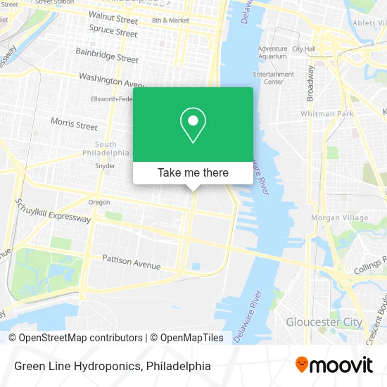 Green Line Hydroponics map