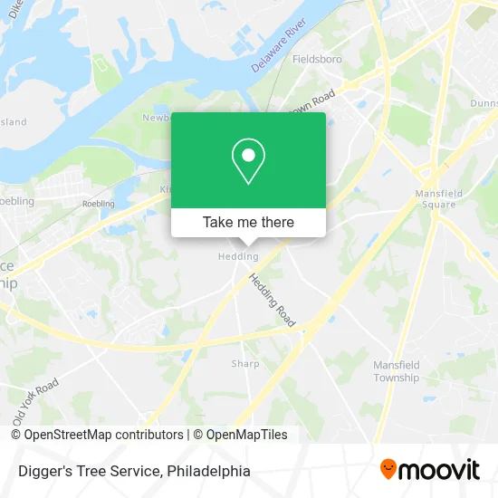 Digger's Tree Service map