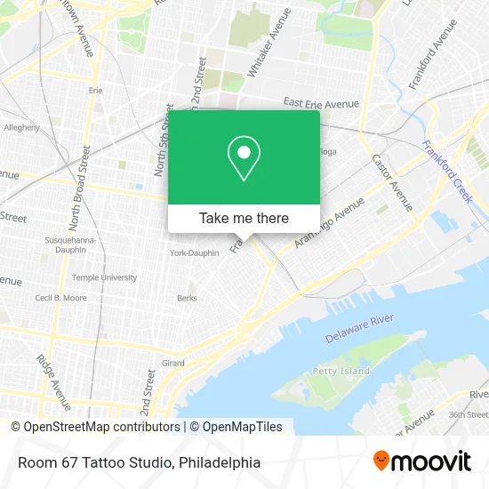 Room 67 Tattoo Studio map