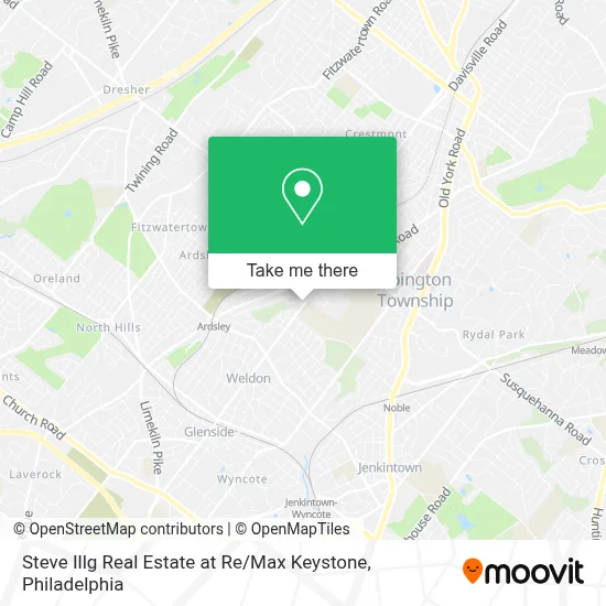 Steve Illg Real Estate at Re / Max Keystone map