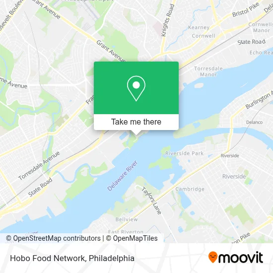 Hobo Food Network map