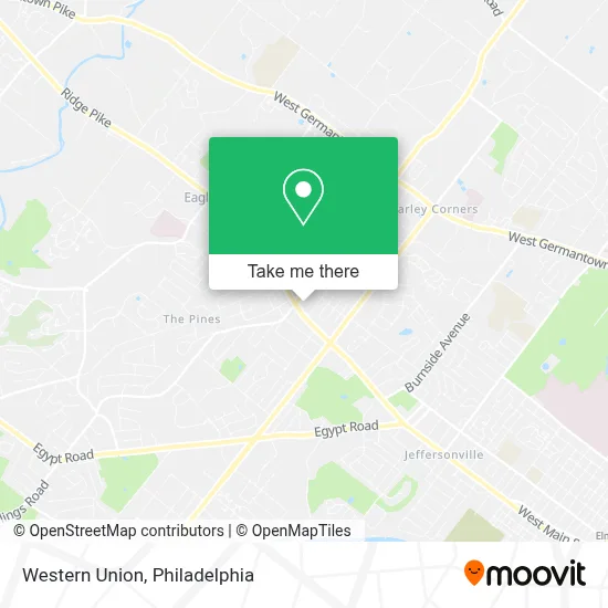 Western Union map