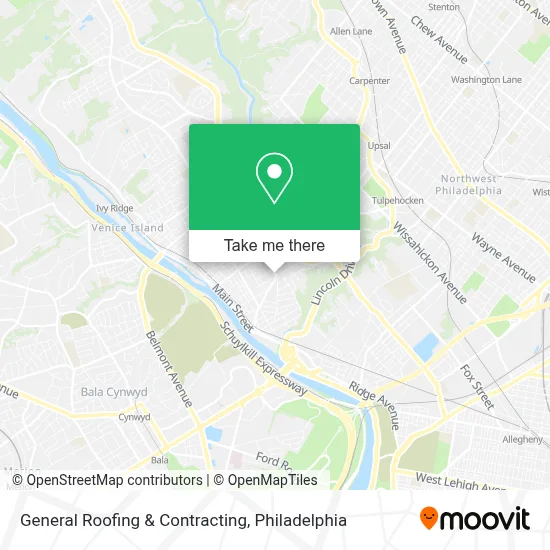 General Roofing & Contracting map