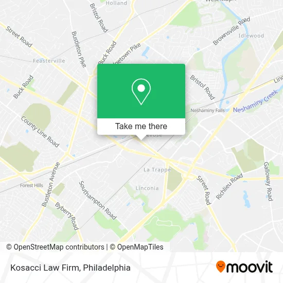 Kosacci Law Firm map