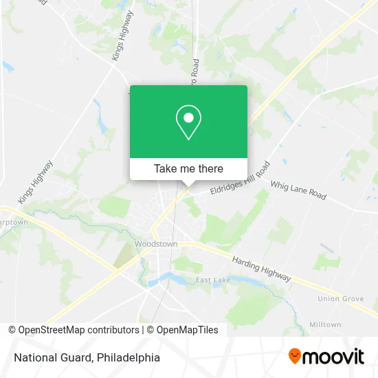 National Guard map