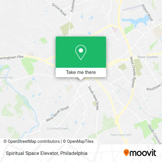 Spiritual Space Elevator map