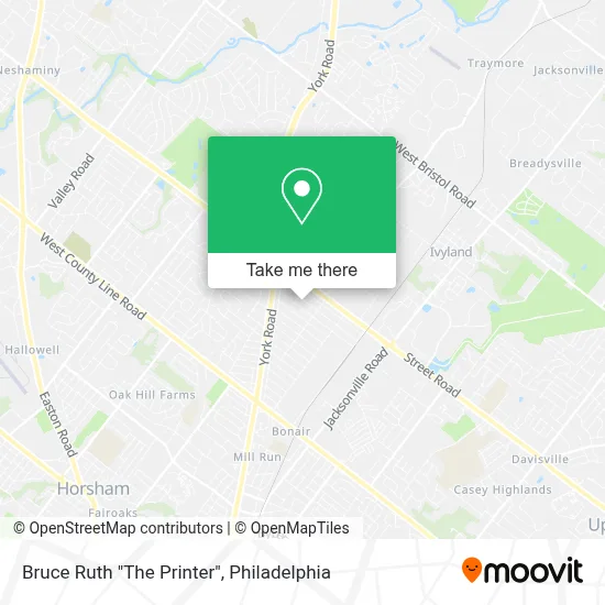 Bruce Ruth "The Printer" map