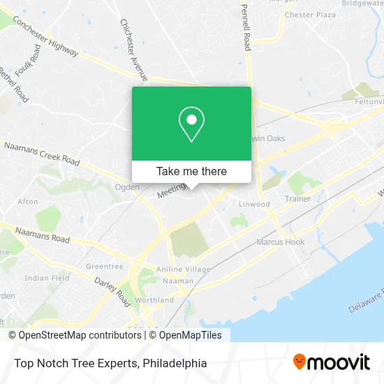 Top Notch Tree Experts map