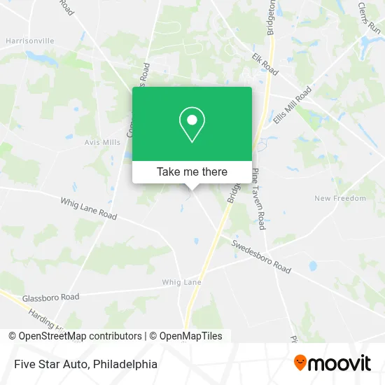 Five Star Auto map