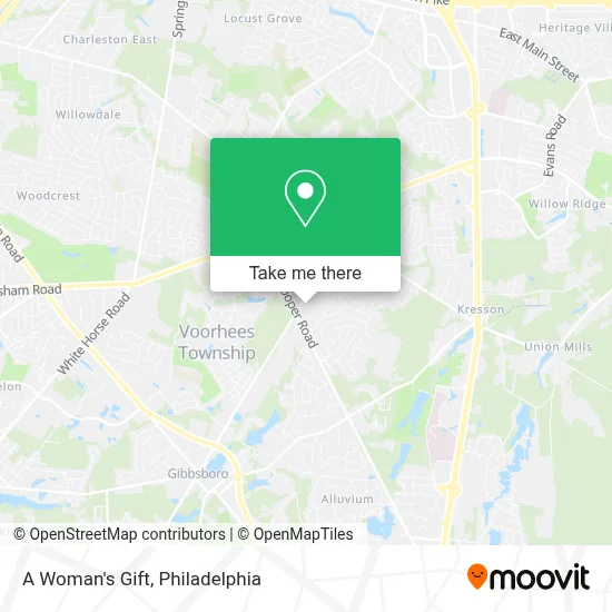A Woman's Gift map
