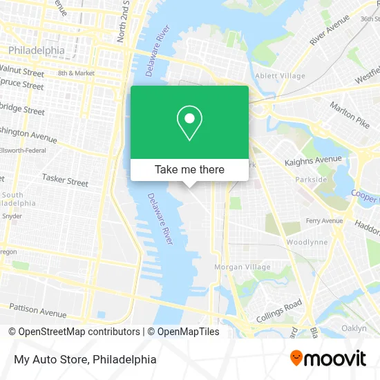 My Auto Store map