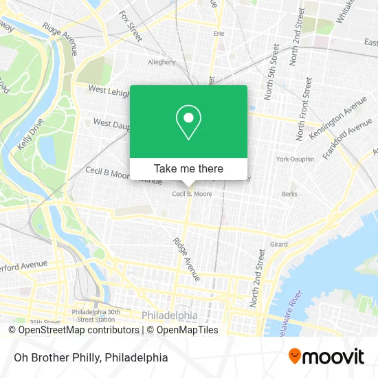 Oh Brother Philly map