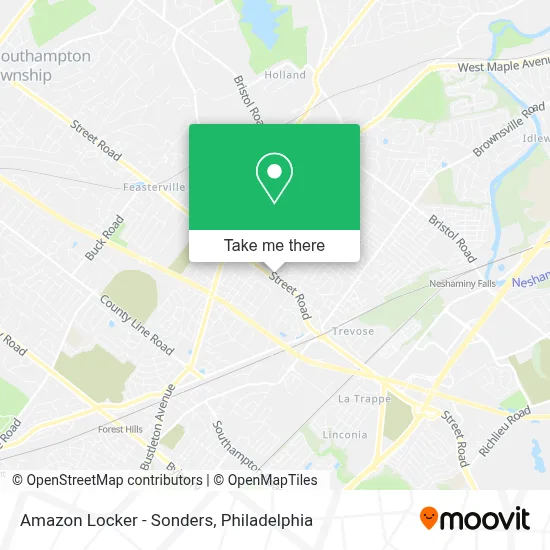 Amazon Locker - Sonders map