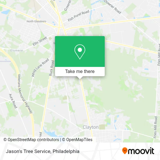 Jason's Tree Service map