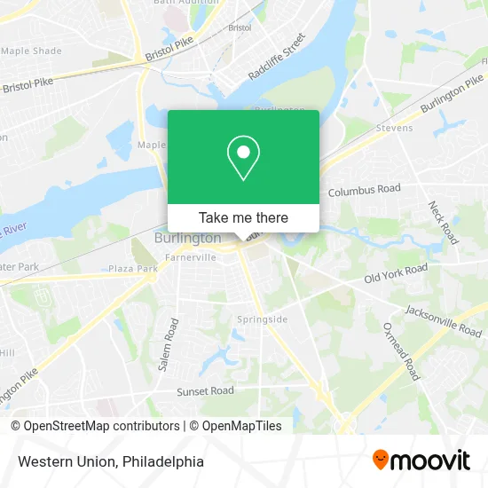 Western Union map