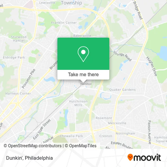 Dunkin' map