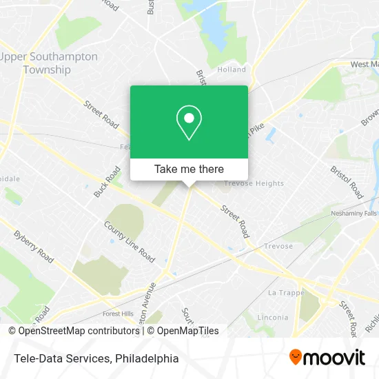 Tele-Data Services map
