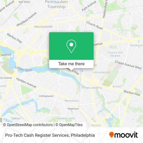 Pro-Tech Cash Register Services map