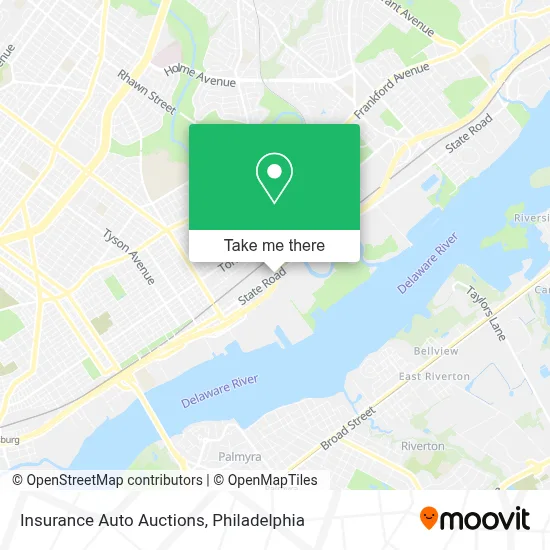 Insurance Auto Auctions map