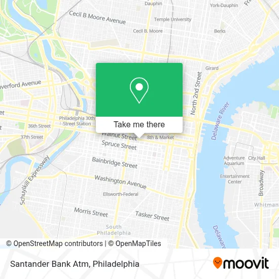 Santander Bank Atm map