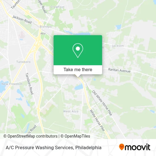 A/C Pressure Washing Services map