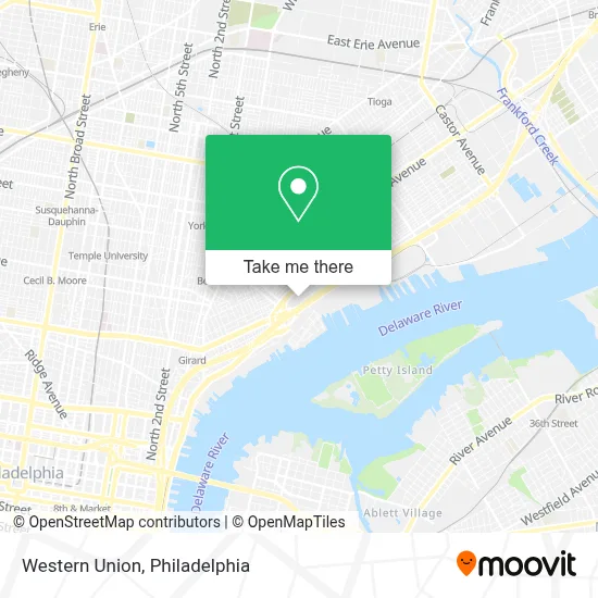 Western Union map