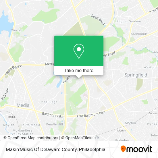 Makin'Music Of Delaware County map