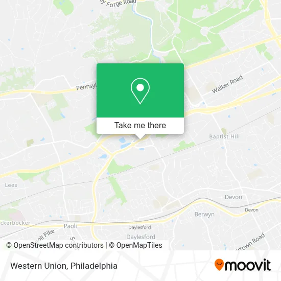 Western Union map