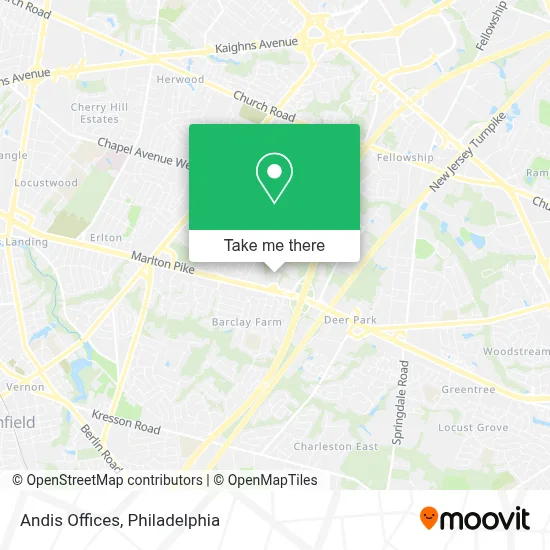 Andis Offices map