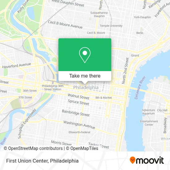 First Union Center map