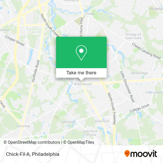 Chick-Fil-A map
