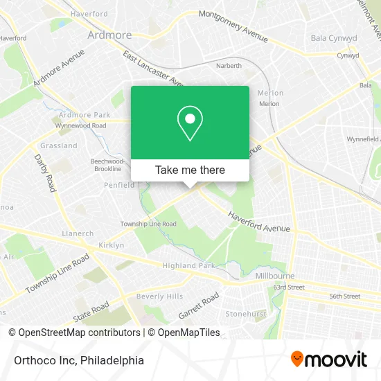 Orthoco Inc map