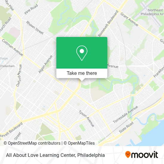 All About Love Learning Center map