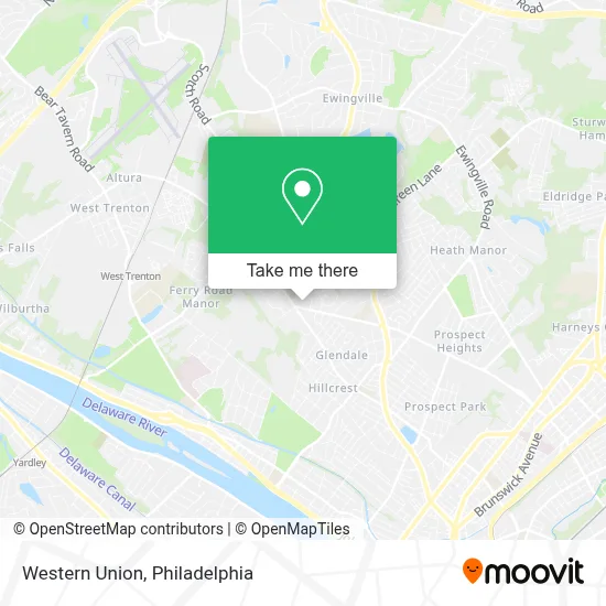 Western Union map
