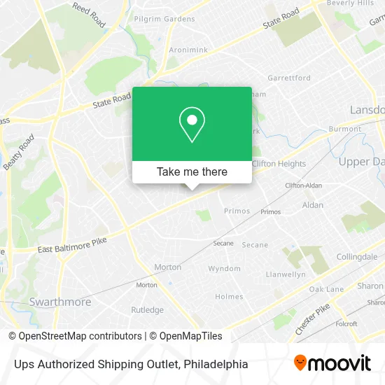 Ups Authorized Shipping Outlet map