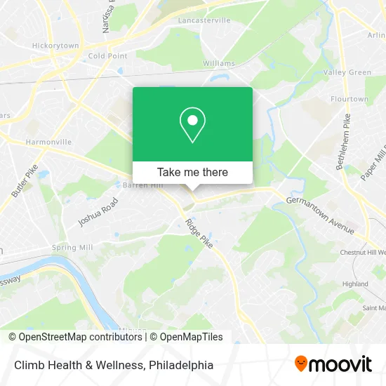Climb Health & Wellness map